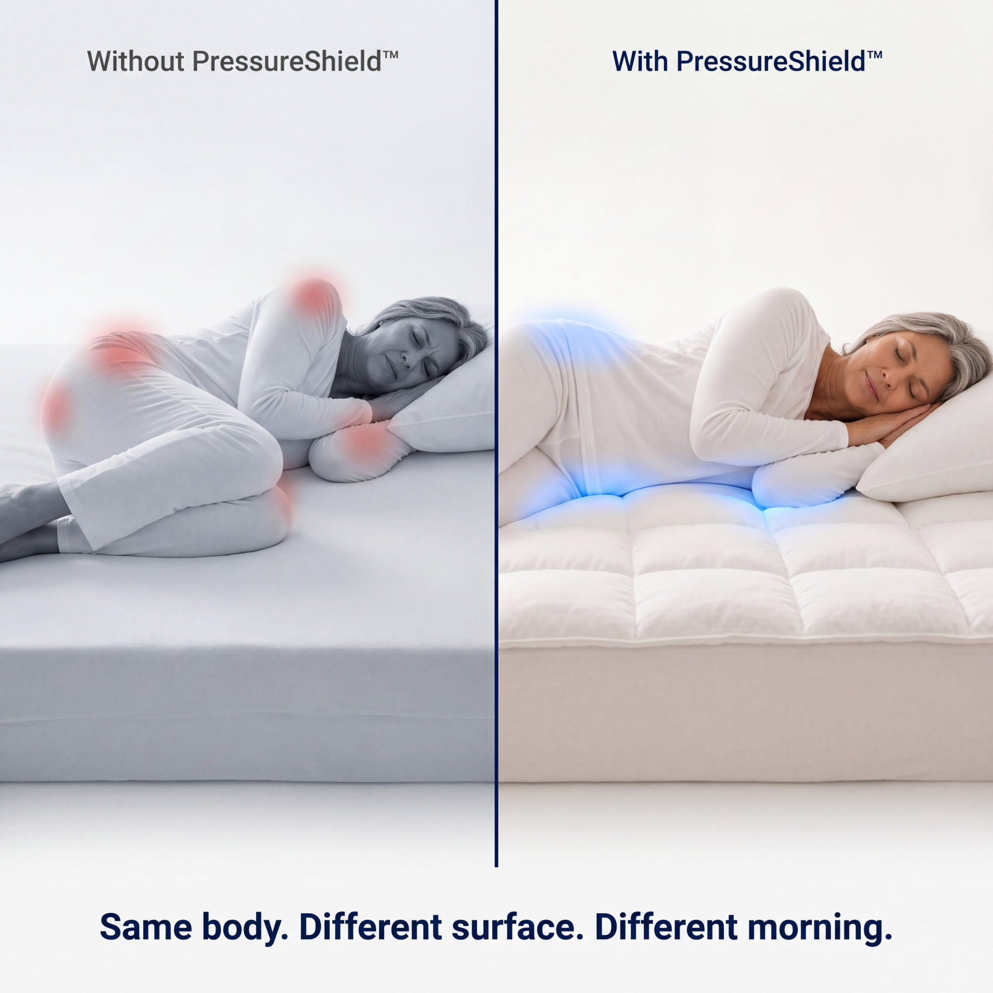 WestMonth™ - Pillow Top Alívio de Pressão 1000GSM | Aconchelo