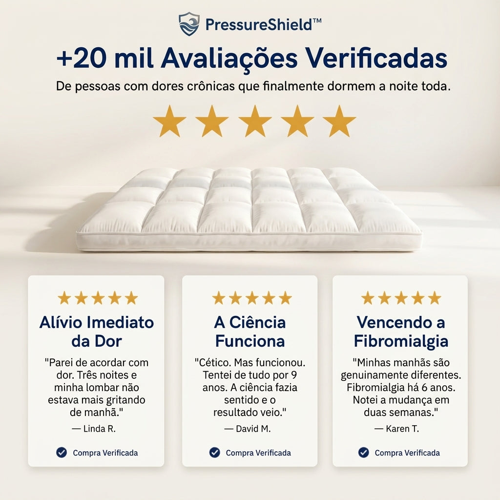 Pillow Top Alívio de Pressão 1000GSM | Aconchelo