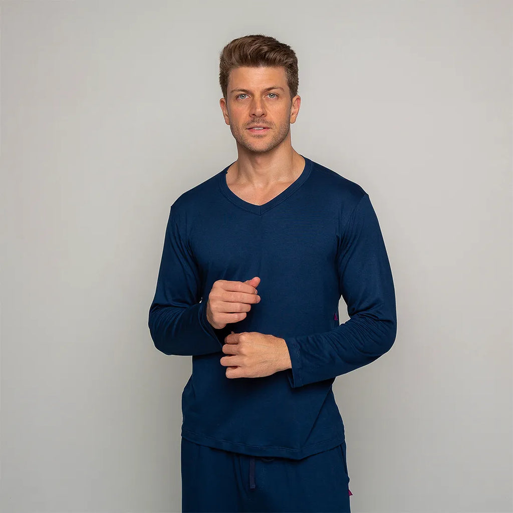 Camiseta Manga Longa Masculino Comfty® | Aconchelo