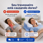 OrthoSono™ 5 em 1 - Travesseiro Que Reduz a Apneia do Sono - Sem Aparelho CPAP | Aconchelo