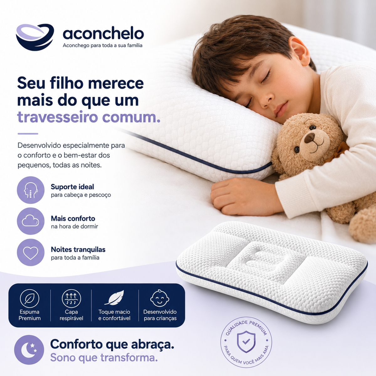 Travesseiro Postural Soninho | Aconchelo