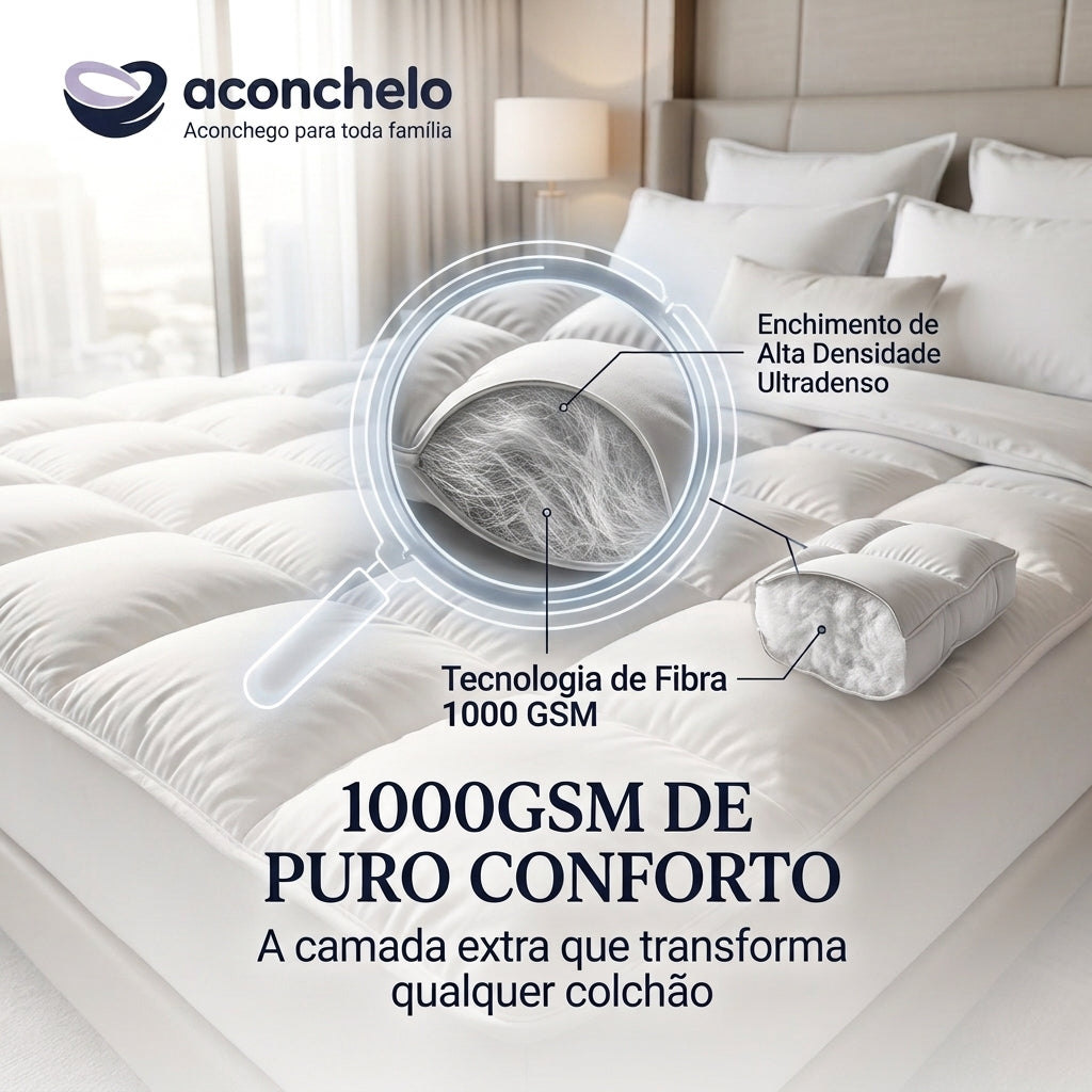 Pillow Top Alívio de Pressão 1000GSM | Aconchelo