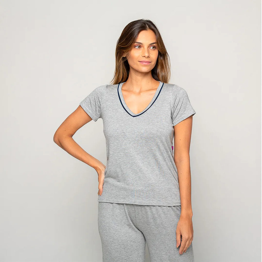 Camiseta Manga Curta Feminino Comfty® | Aconchelo