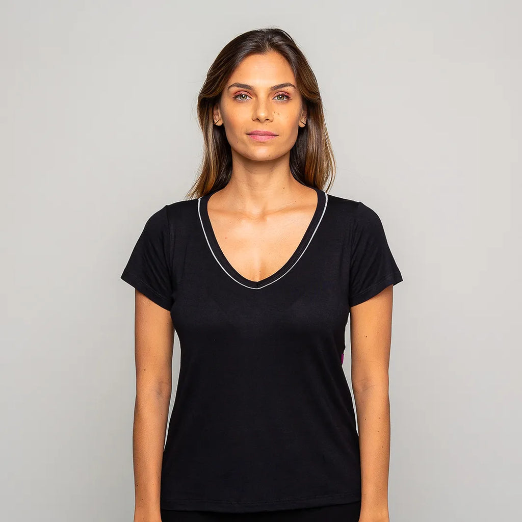 Camiseta Manga Curta Feminino Comfty® | Aconchelo