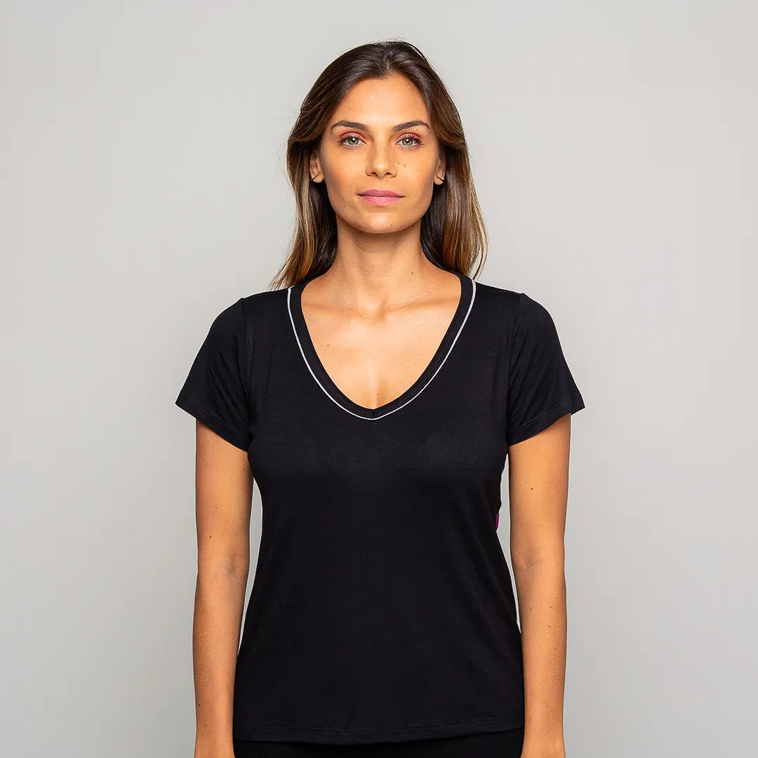 Camiseta Manga Curta Feminino Comfty® | Aconchelo