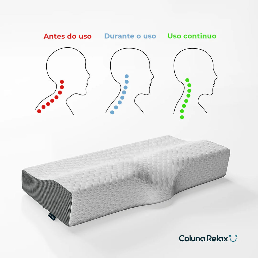 Travesseiro Cervical Coluna Relax® | Aconchelo
